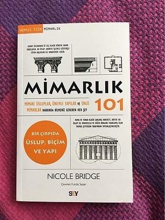Mimarlık 101 kitabı Nicole Bridge