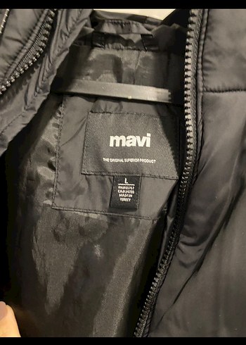 Mavi erkek mont - Görsel 6