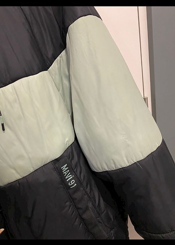 Mavi erkek mont - Görsel 4