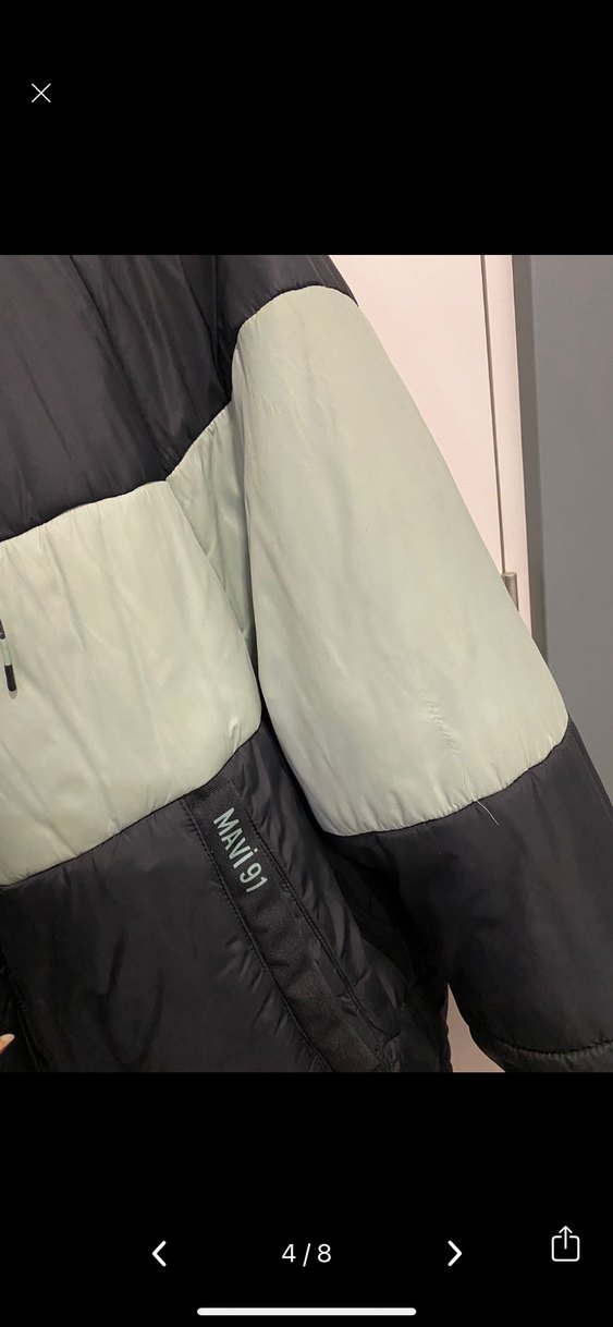 Mavi erkek mont - Görsel 4