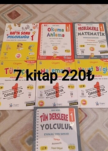 1. Sınıf test kitapları 
