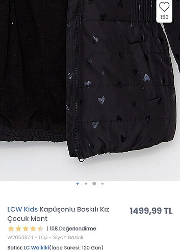 LC Waikiki Kız çocuk mont