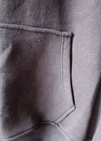 Tommy Hilfiger Siyah Kapüşonlu Baskılı Oversize Sweatshirt