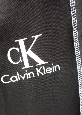 l Beden siyah Renk Calvin Klein Siyah Fermuarlı Eşofman Altı