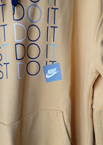 xl Beden sarı Renk Sarı Kapüşonlu Oversize Sweatshirt