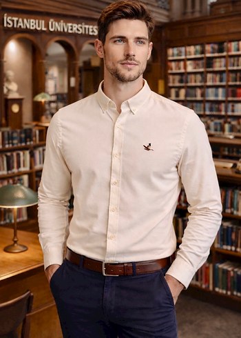 BEYMEN CLUB GÖMLEK RENK KREM - Görsel 2