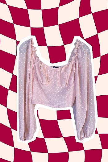 Bershka Prenses crop gömlek