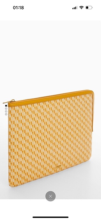 Mango Mango laptop çanta kılıf sarı