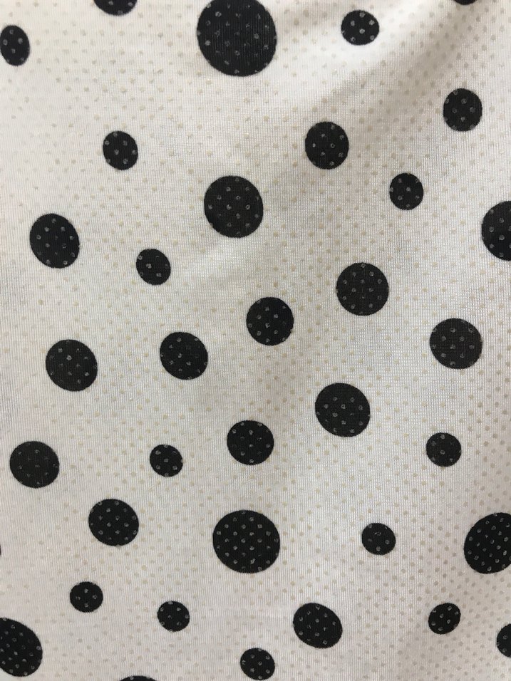 Puantiye Desenli Kolsuz Beyaz Bluz POLO GARAGE - Görsel 4