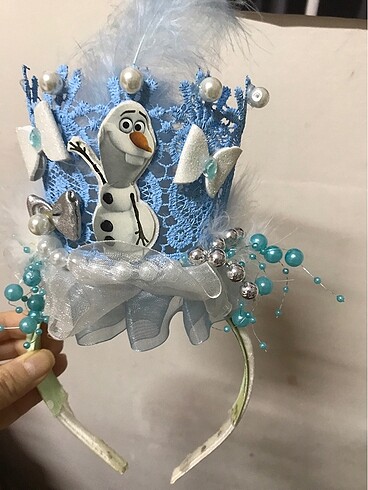 ELSA TEMALI EL YAPIMI ÖZEL GÜN TAÇ