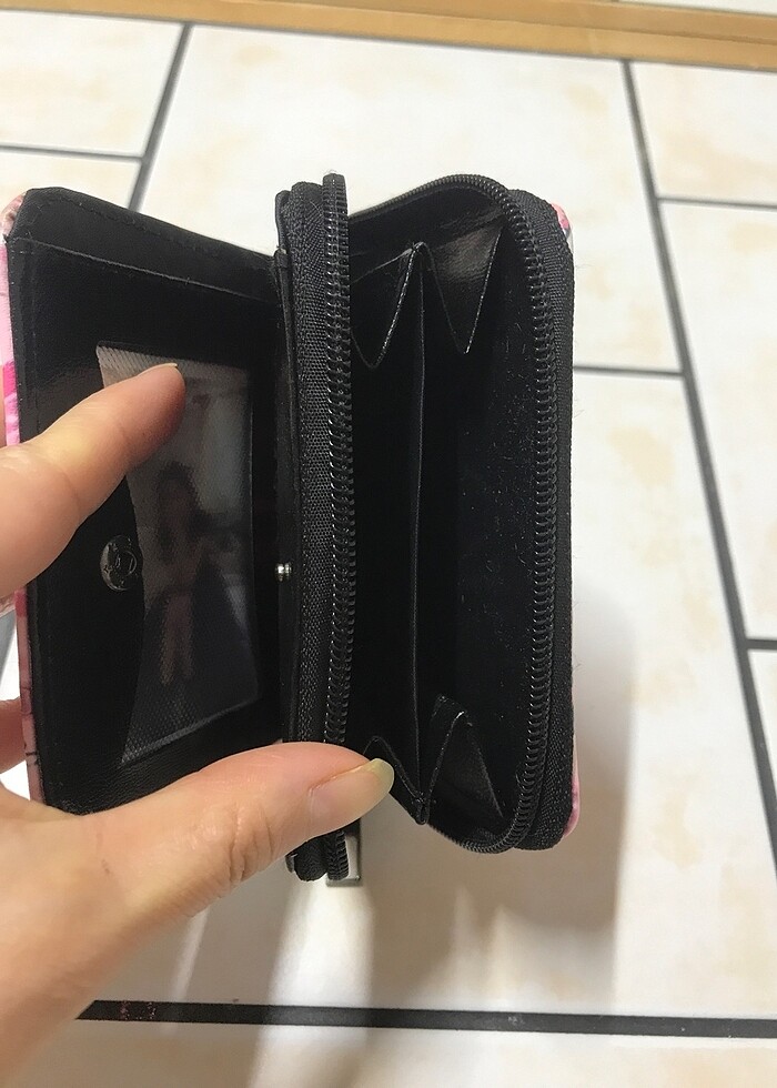 KIZ ÇOCUK BLACK PİNK CÜZDAN - Görsel 2