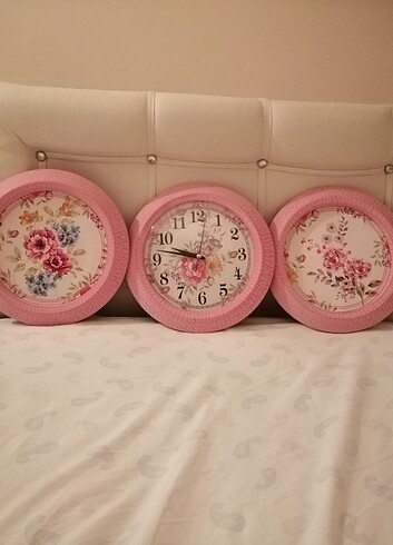 Dekoratif duvar saati set