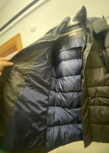 Erkek Gri Street Style Kapitone Mont - Görsel 2