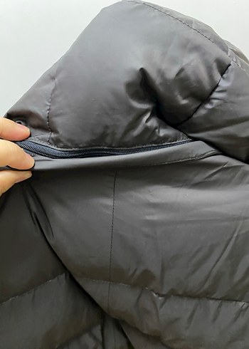 Erkek Gri Street Style Kapitone Mont - Görsel 11