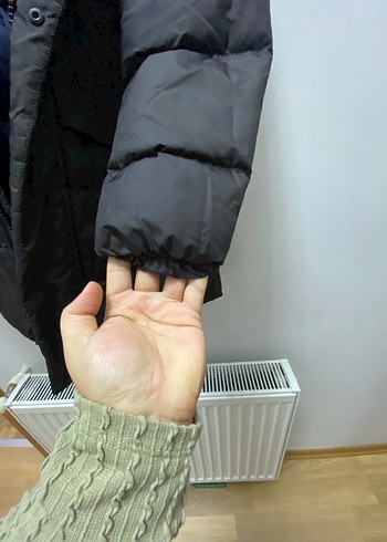 Erkek Gri Street Style Kapitone Mont - Görsel 7