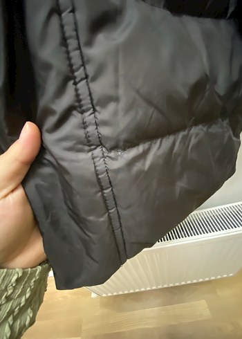 Erkek Gri Street Style Kapitone Mont - Görsel 6