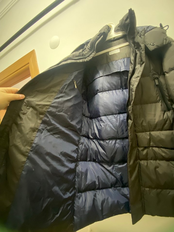 Erkek Gri Street Style Kapitone Mont - Görsel 2