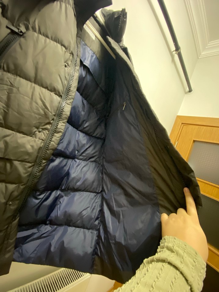 Erkek Gri Street Style Kapitone Mont - Görsel 3