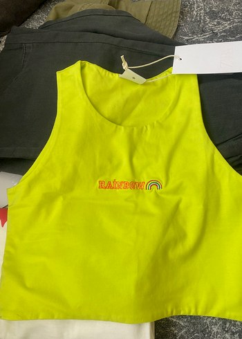 yağ yeşili gibi Atlet bluz - Görsel 2