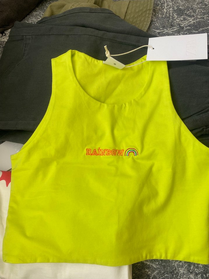 yağ yeşili gibi Atlet bluz - Görsel 2