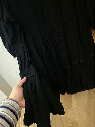 Siyah kısa elbise - Görsel 4