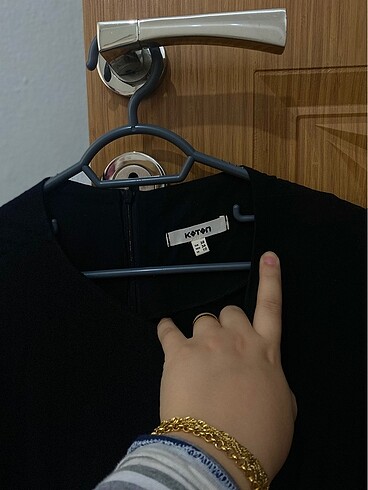 Siyah kısa elbise - Görsel 3