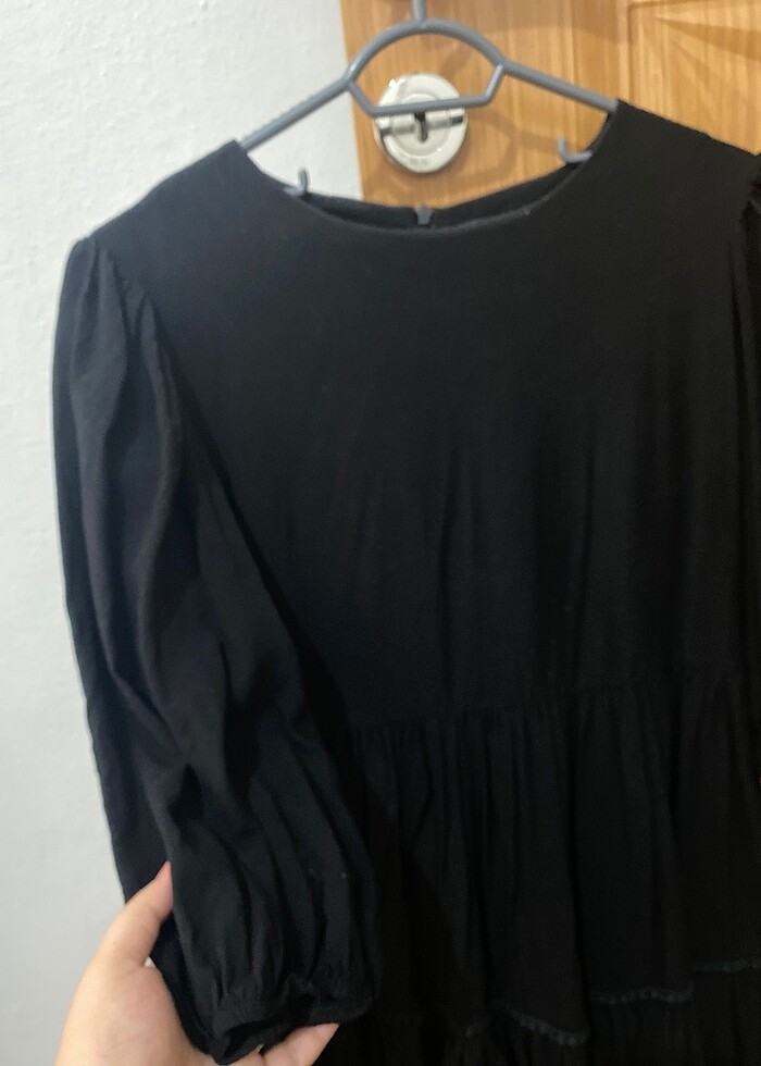 Siyah kısa elbise - Görsel 2