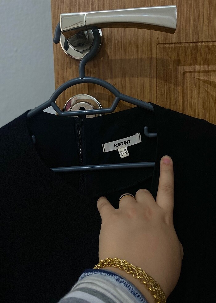 Siyah kısa elbise - Görsel 3