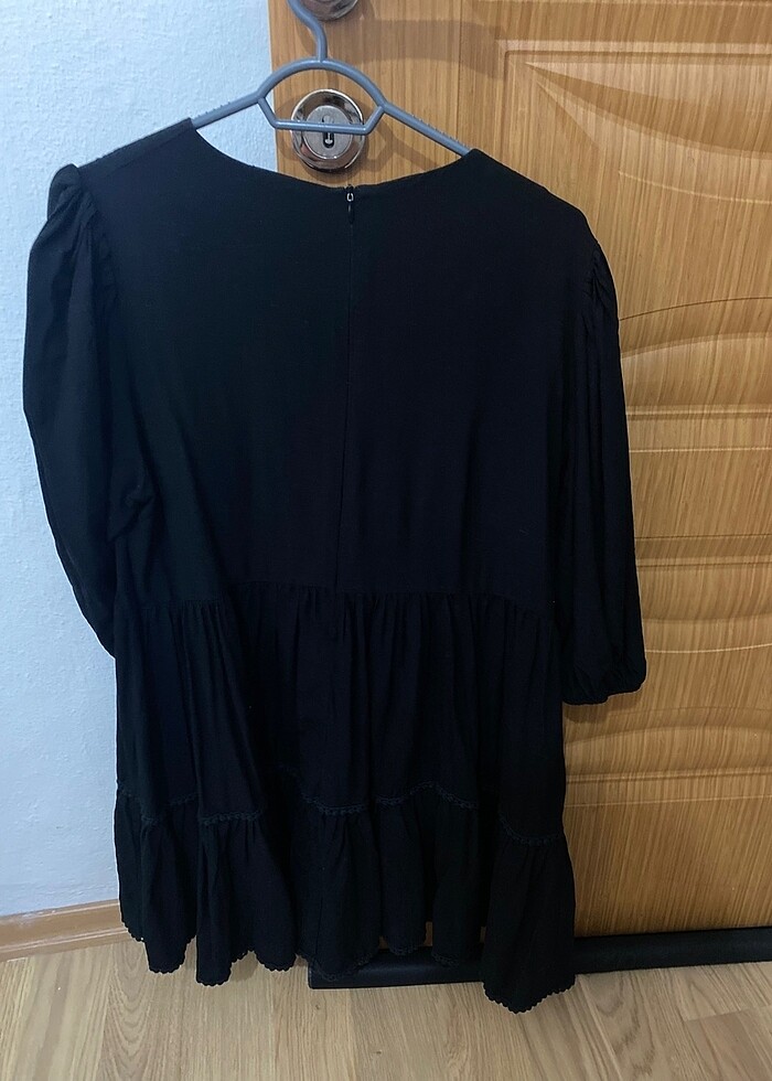 Siyah kısa elbise - Görsel 5