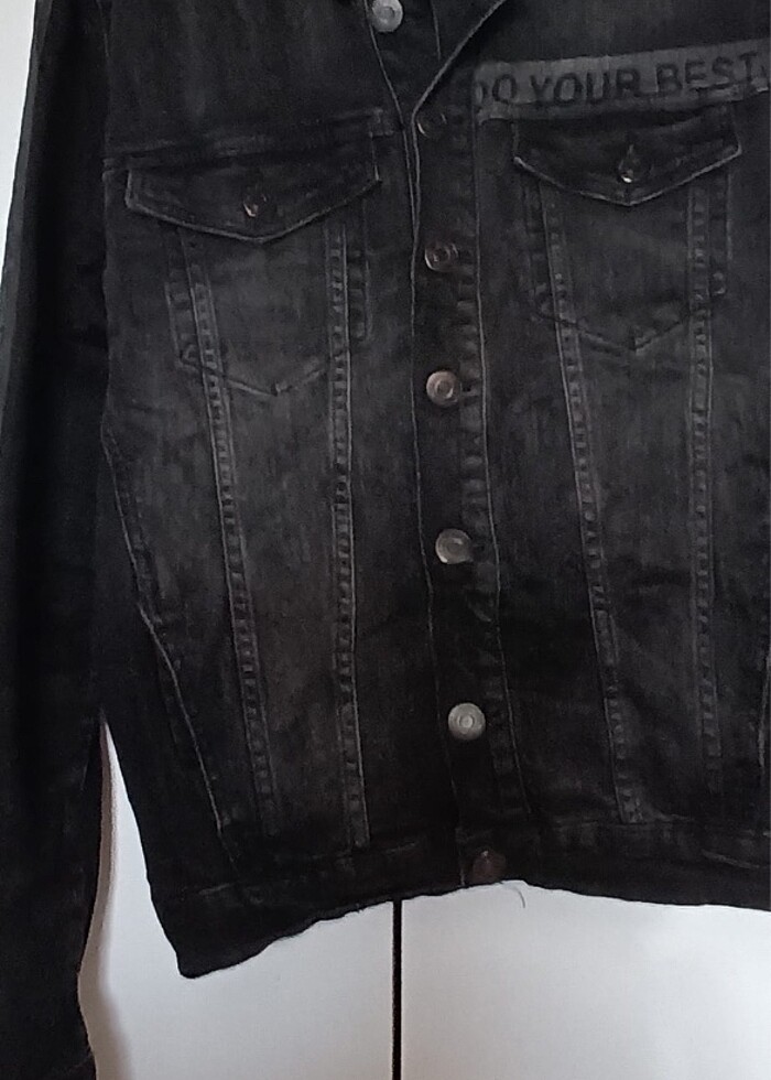 Siyah kot ceket - Görsel 2