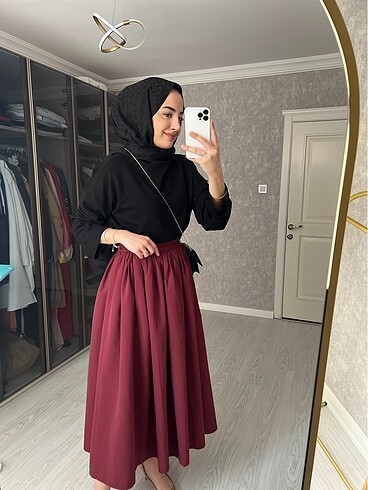 BORDO Gabardin Etek