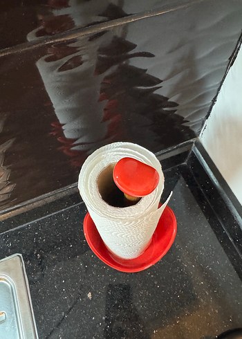 Kırmızı Kalp Figürlü Mutfak Havlusu Tutacağı - Görsel 2