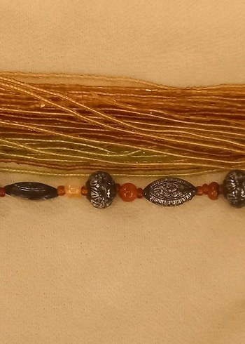 Vintage gümüş kolye - Görsel 3