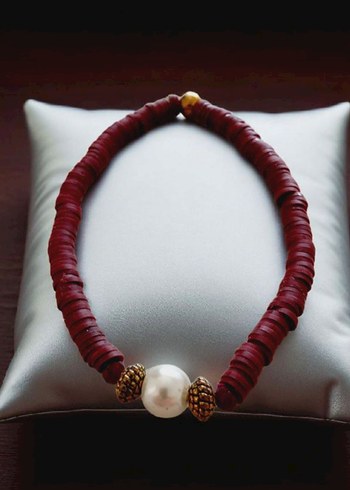 İnci detaylı fimo bileklik - Görsel 3