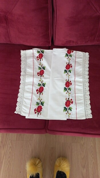Kanaviçe yastık kılıfı