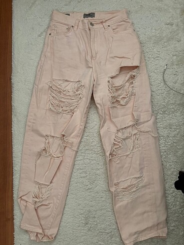 LTB AÇIK PEMBE YIRTIK KOT
