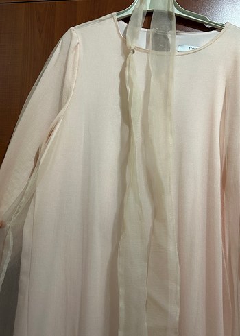 Beyaz Uzun  Elbise, Bohem Stil - Görsel 4