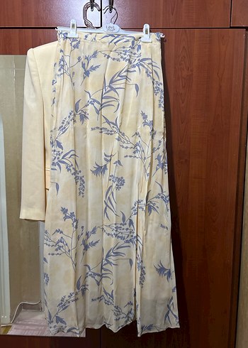 Remy Bej Kadın Uzun Kollu Saten Takım - Görsel 4