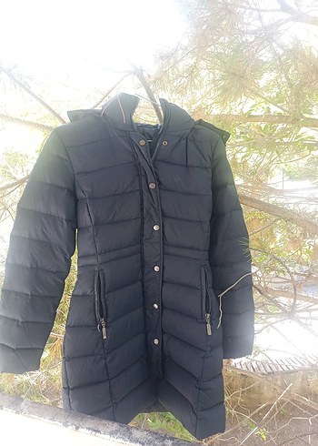 Benetton Midi Kışlık Fermuarlı Mont