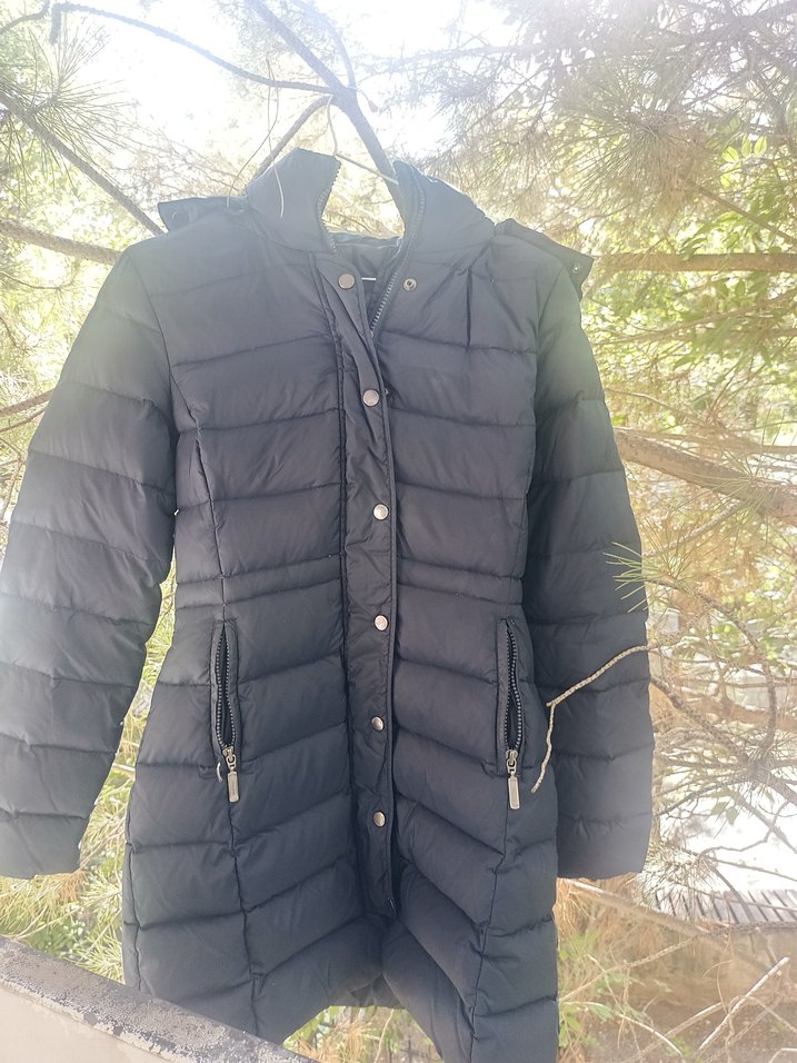 Benetton Midi Kışlık Fermuarlı Mont - Görsel 5