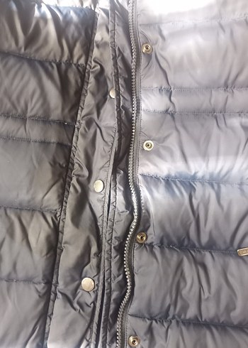 Erkek Çocuk Siyah Kapitone Düğmeli Mont panço - Görsel 12