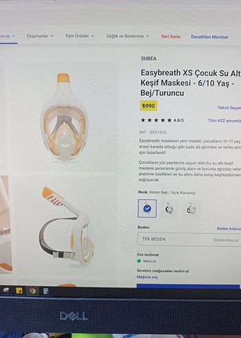 Fermuarlı Turkuaz Yüzme Gözlüğü