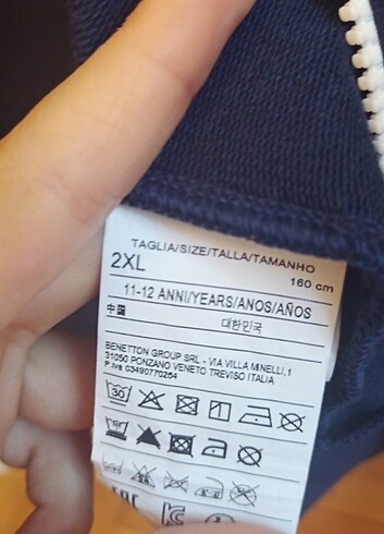 Benetton fermuarlı kapüşonlu üst sweatshirt  - Görsel 4