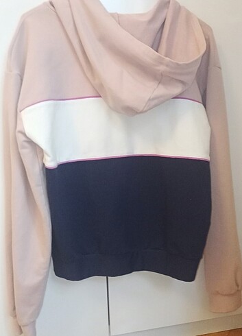 Benetton fermuarlı kapüşonlu üst sweatshirt  - Görsel 6