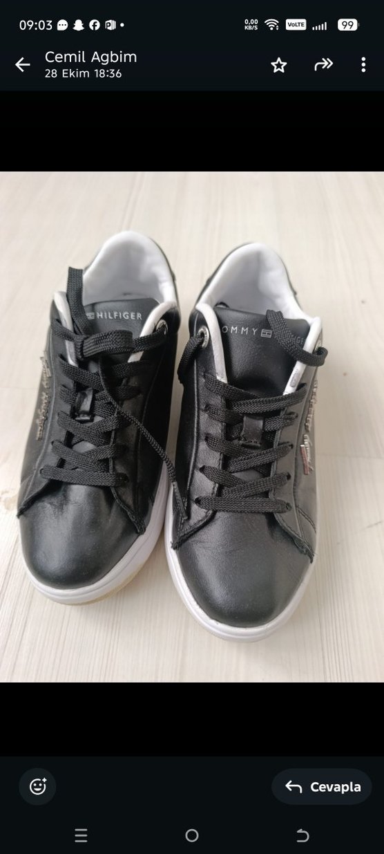 Tommy Hilfiger Siyah Kadın Spor Ayakkabı - Görsel 2