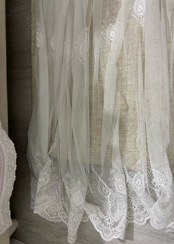 Bohem İşlemeli Beyaz Tül Perde - Görsel 4