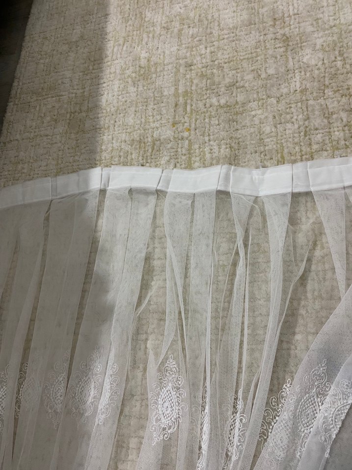 Bohem İşlemeli Beyaz Tül Perde - Görsel 2