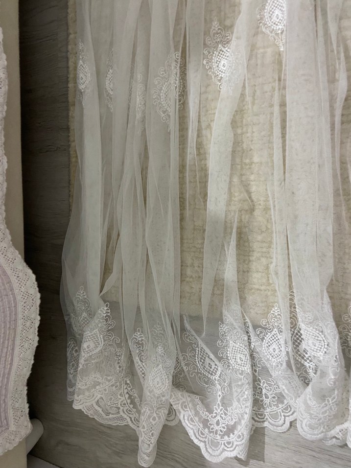Bohem İşlemeli Beyaz Tül Perde - Görsel 4