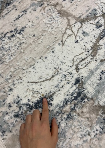 Gri Bağlama Desenli Yuvarlak Halı - Görsel 7