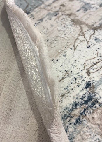 Gri Bağlama Desenli Yuvarlak Halı - Görsel 4